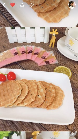 黑芝麻鸡蛋薄脆饼干